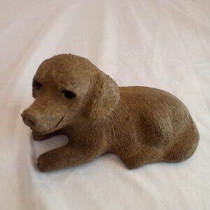 Dog Figure Concrete Cement Mold Small Garden Decor 6" x 3.5"